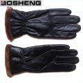 Neue Damen Winter Drive Warm Leder Handschuhe Kaschmir Gefüttert, Schwarz